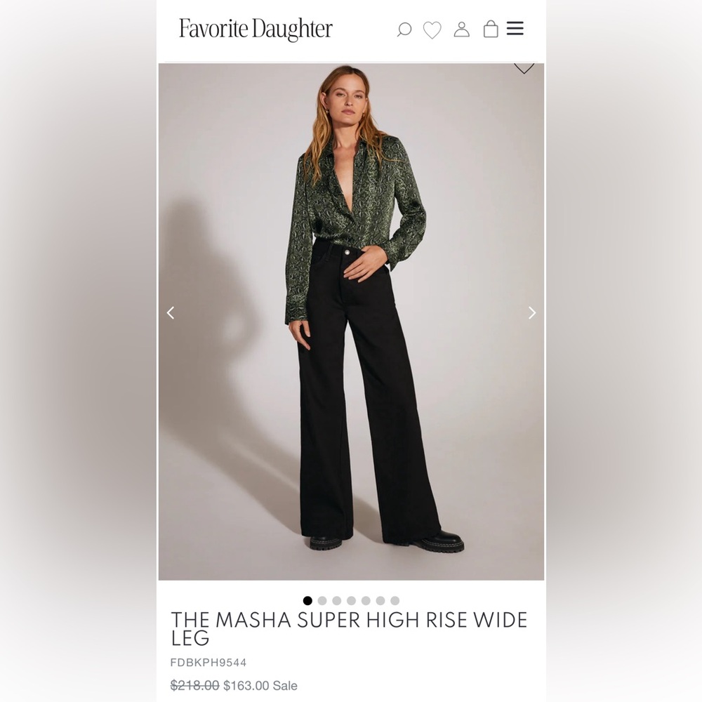 Favorite Daughter Masha Super High Rise Wide Leg